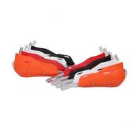 Protectores de mano resistentes para motos de cross eléctricas Surron con diseño integrado de desviación del viento y estructura absorbente para uso en senderos y calles (naranja)