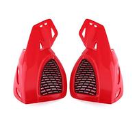 Protectores de mano universales para motocicleta, 7/8 "Dirt Bike Scooter ATV Motocicleta Barra de cepillo Protectores de mano Guardamanos(rojo)