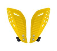 Protectores de Manos para Moto para Cross ABS y Aluminio, para Guardabarros Antiviento a Impactos para Off-Road, Negro(Yellow)