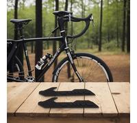 Protectores de marco de silicona para bicicleta de carretera, 2 piezas, protegen la horquilla trasera de la construcción de goma de la cadena (C)