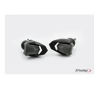 Puig 9628N Protectores de Motor R19 on topes de nylon y diseño compacto para protección integral del chasis y motor, Negro