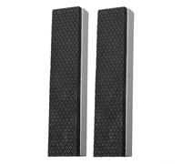 Protectores de mordaza de tornillo de banco de 3 a 8 pulgadas, almohadillas de goma suave con tira magnética para piezas de trabajo de aluminio y cobre, diseño en forma de V multiranura (150 mm)