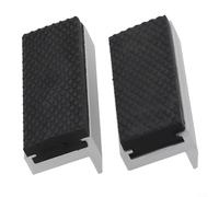 Protectores de mordaza magnéticos de 3 a 8 pulgadas, cubiertas de goma antideslizantes para tornillo de banco de aleación resistente en forma de V para piezas de trabajo sensibles DIY (75 mm)