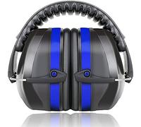 Protectores de oído para adultos y niños, para autismo, SNR, 34 dB, cancelación de ruido, bloqueo de sonido para disparar, construcción, trabajo (azul (Style2))