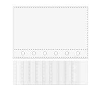 Protectores de página, páginas protectoras A7 de 6 anillas, fundas para fotos para amantes de la papelería, tarjetas, calcomanías, educadores, recibos, boletos, escuela, oficina, artistas