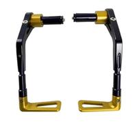 Protectores De Palanca De Motocicleta para Accesorios Universales De Motocicleta, Soporte Ajustable para Manillar De Guardamanos De 14mm-17mm(Yellow)
