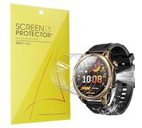 Protectores de Pantalla para DOOGEE Reloj Inteligente 1,43 pulgadas-Compatible con DOOGEE W1 Smartwatch 1,43 pulgadas-Película TPU Suave Transparente HD-Fácil Instalación Sin Burbujas (6Piezas)