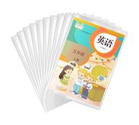 Protectores de para cubiertas de libros, 10 Uds, para uso en, durabilidad transparente, envoltura de libros para estudiantes escolares, cubiertas reutilizables para libros de texto