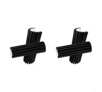 Protectores de pared de espuma EVA negra de 15 x 7.9 pulgadas, protectores de esquina resistentes con respaldo para parachoques de estacionamiento, cojín de borde de columna para evitar abolladuras y