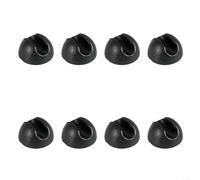 Protectores de patas de horquilla para patas de muebles, 8 unidades, fundas antideslizantes para patas de metal que proporcionan una protección fiable para suelos y muebles (negro)