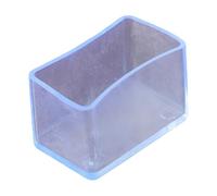 Protectores de patas de silla de PVC con 12 patas rectangulares para mantener la integridad del suelo (30 x 50 mm)