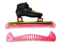 Protectores de Patinaje sobre Hielo - Azul Ajuste de Alta Elasticidad Tamaño Universal, Juego de remojo de Tela de Rizo con Hoja Protectora, Fundas para Caminar compactas y aptas para Viajes | Equipo