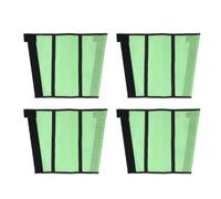 Protectores de piernas de Caballos Botas de Caballo de Malla Transpirable Wraps de Moscas Protectores Anti mordazas para el Puesto de Puestos y pastos Material Suave Juego de (Verde)