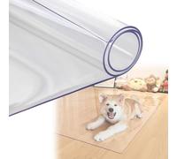 Protectores De PVC Transparente, Rectangular Alfombrilla De Protección De Suelo Dura Antiarañazos Y Resistente Al Desgaste, Sin Coloración Amarillenta, Para Parquet Escritorio O Gaming(120x150cm)