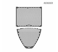 Protectores de radiador + rejilla de colector r&g racing pro para moto repuestos