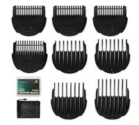 Protectores de recortadora corporal, guías para recortadora de pelo Manspot ingle para hombres, juego de 8 protectores de cortadora para temporizador de bola Meridian, 0.04 a 0.5 pulgadas (0.5 mm-12