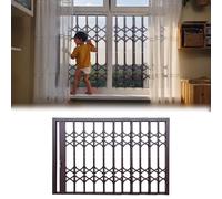 Protectores de Seguridad Ajustables para Ventanas de 61, 63, 65 y 70 Pulgadas de Alto. Red Plegable antirrobo para Ventanas, Ideal para la Seguridad del hogar. Vallas Resistentes a Huracanes