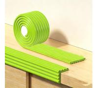 Protectores De Seguridad For Bordes Afilados Y Muebles, Gris, 2m, 5m, 10m, 20m, Forma De W, Protector De Esquinas De Silicona, For Mesa, Chimenea, Encimera(Grass Green,2M)