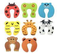 Protectores de seguridad para bebés, diseño de dibujos animados, cerradura de puerta de seguridad, bloqueo de tarjeta de bebé, protector de dedos para niños, fácil de instalar, bloqueo de coche de