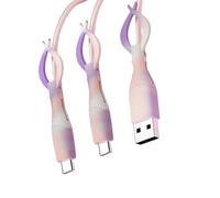 Protectores de silicona para carga de teléfono, organizadores de cables con diseño elástico para cables de datos USB C tipo C, protectores de cable