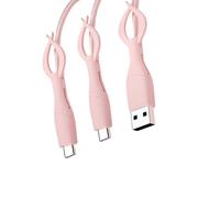 Protectores de silicona para carga de teléfono, organizadores de cables con diseño elástico para cables de datos USB C tipo C, protectores de cable