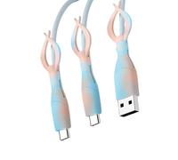 Protectores de silicona para carga de teléfono, organizadores de cables con diseño elástico para cables de datos USB C tipo C, protectores de cable