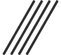Protectores de silicona para estante de horno, protector de estante de horno, 100% certificado libre de BPA, resistente al calor, protege contra quemaduras y cicatrices (negro)