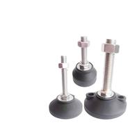 Protectores de suelo para patas de sillas, Patas for muebles, 2 piezas de soporte for acero inoxidable 304 Almohadilla antideslizante Activa/fija M6/M8/M10/M12/M16 ajustable for pies(D60XM10X80)