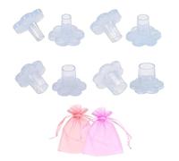 Protectores de Tacones Altos Cubiertas de Protector Tacon Aguja Antideslizante Tapas Transparentes Tacón Alto para Césped Protector de Tacón de Aguja para bodas Ocasiones Formales(Paquete de 4 Pares)
