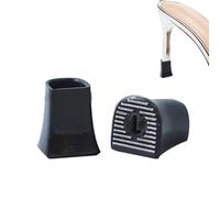 Protectores de tacones altos, protectores de tacón para zapatos - Reparación de protectores de tacón de repuesto, cubrepuntas que reducen el ruido, tapones de talón en forma de U para grava y