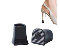 Protectores de tacones altos,Tacones para zapatos | Reparación de taloneras Protector de talón antideslizante,Cubiertas de puntas Tapones de talón en forma de U que reducen el ruido para grava y hierb