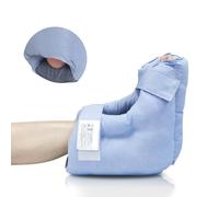 Protectores de talón para aliviar las úlceras por presión, cojín de almohada para las úlceras por cama con 2 correas para la recuperación del dolor de talón, lavable y reutilizable, paquete de 1