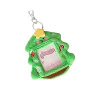 Protectores de tarjetas fotográficas suaves y peludas de 3 pulgadas con temática navideña para tarjetas coleccionables y organización de fotos, protector peludo