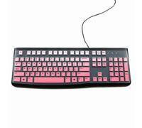Protectores de teclado de silicona transparentes, impermeables y a prueba de polvo para teclados con cable Logitech K120MK120.