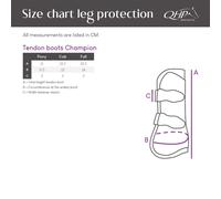 Protectores de tendón QHP Tendon boots Champion - Marino / Full