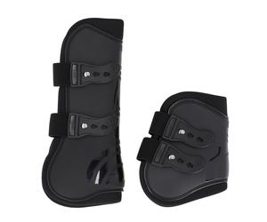 Protectores de tendón QHP Tendon boots set - Verde oscuro / Full