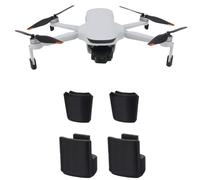 Protectores de Tren de Aterrizaje Ajustables en Altura para el Dron Potensic ATOM 3 - Almohadillas para los Pies Antiarañazos, Plegables y Portátiles (Naranja/Negro/Gris) (Black)