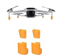 Protectores de Tren de Aterrizaje Ajustables en Altura para el Dron Potensic ATOM 3 - Almohadillas para los Pies Antiarañazos, Plegables y Portátiles (Naranja/Negro/Gris) (orange)