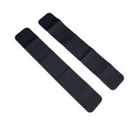 Protectores de umbral de puerta de fibra de carbono, calcomanías antiarañazos, 4 piezas de molduras de textura de carbono negro para umbrales delanteros y traseros del coche, para una fácil