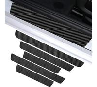 Protectores de Umbral de Puerta para Volvo EX90 2024-2026, Pegatinas de Fibra de Carbono Antiarañazos, Accesorios de Protección Interior de Coche Decoración