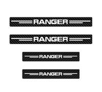 Protectores de Umbral en Fibra de Carbono para Ford Ranger - Cubiertas Resistentes y Elegantes, Antiarañazos y Antigolpes - Fácil Instalación, Accesorio Premium para Pick-Up (Ranger)