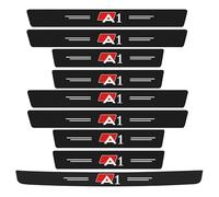 Protectores De Umbrales Adhesivos para Audi A1, Protectores De Escalones De Carbono con Protector De Umbral De Maletero Funda Protectora para Puertas 9 Piezas
