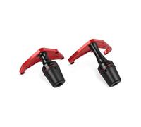 Protectores Deslizantes De Motor Motocicleta Protector Caída Deslizante Contra Accidentes Para GROM MSX125 MSX 125 2022 2023 2024 Control deslizante del marco de la motocicleta(ROJO)