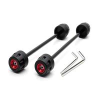 Protectores Deslizantes Horquilla Rueda Del Eje Delantero Trasero Motocicleta Para Ninja ZX-6R 2009-2023 ZX6R Protección Contra Caídas Control deslizante del marco de la motocicleta(ROJO)