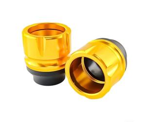 Protectores Eje para delantero Motocross Anti-Golpes Protectores(gold) | Aleación aluminio, anti-oxidación, protección para impacto, instalación eje, color plateado