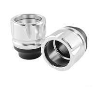 Protectores Eje para delantero Motocross Anti-Golpes Protectores(Silver) | Aleación aluminio, anti-oxidación, protección para impacto, instalación eje, color plateado