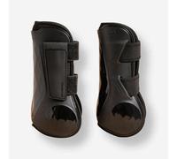 Protectores Equitación Fouganza 500 Jumping Caballo Negro Abiertos PS