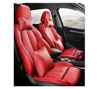Protectores Interior Fundas De Asiento Coche Cuero Para Para 1 2Series Para 118I 120I 125I 228I 230I Para 235I E81 E82 Para E87 E88 F20 Fundas Protección cojín(RED LUX)