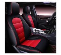 Protectores Interior Para Ford Para Kuga Solo 2 Piezas Asiento Delantero Cubierta De Asiento De Coche Asiento De Cuero Accesorios Estilo Fundas Protección cojín(Negro y rojo)