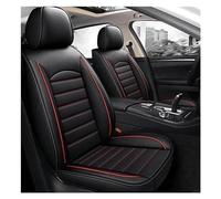 Protectores Interior Para Jeep Para Grand Para Cherokee Para Wrangler Para Commander Para Brújula Funda De Asiento De Coche De Cuero Fundas Protección cojín(Negro rojo)